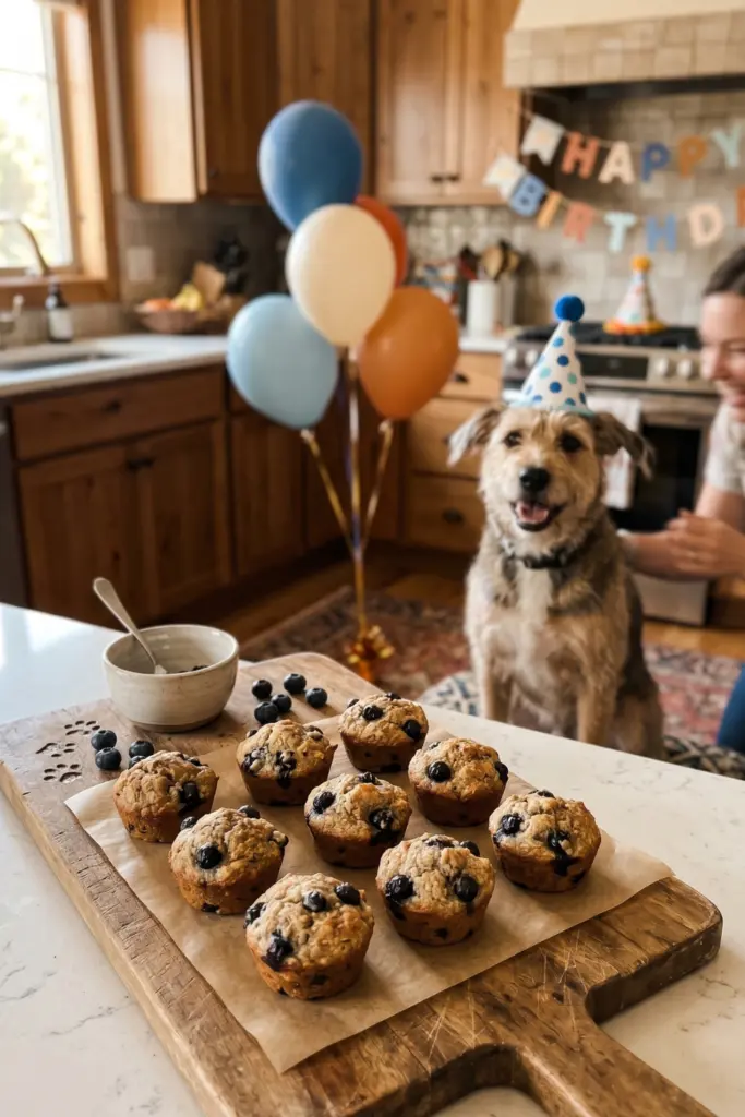 Baking -Canine- Blueberry- Muffins