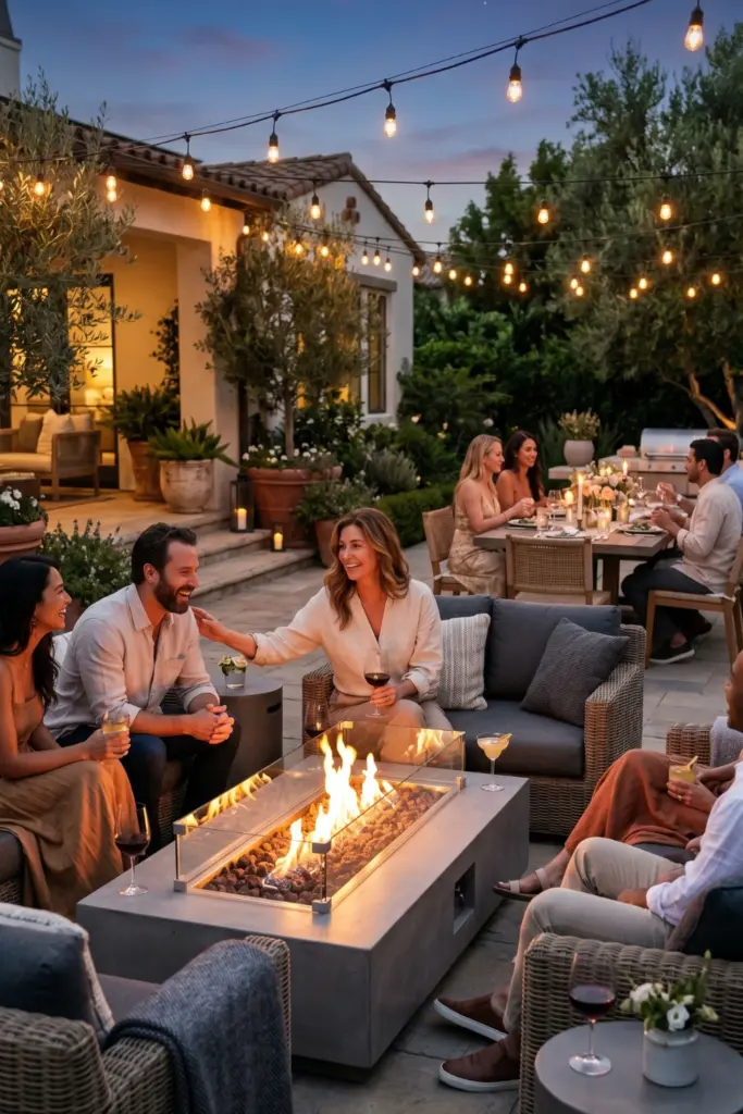 Building -Cozy- Fire -Features