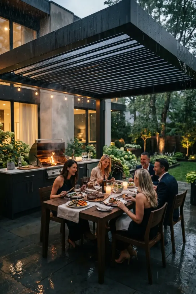 Building -Motorized- Louvered -Pergolas