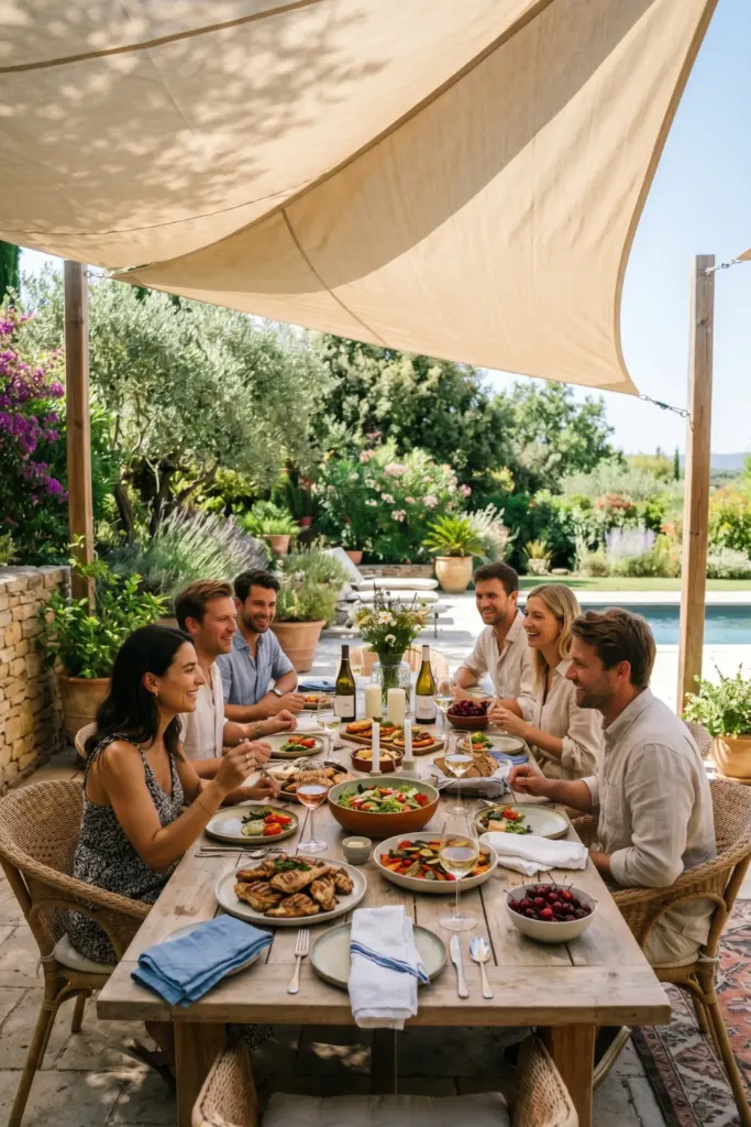 Creating -a -Shaded -Dining Area
