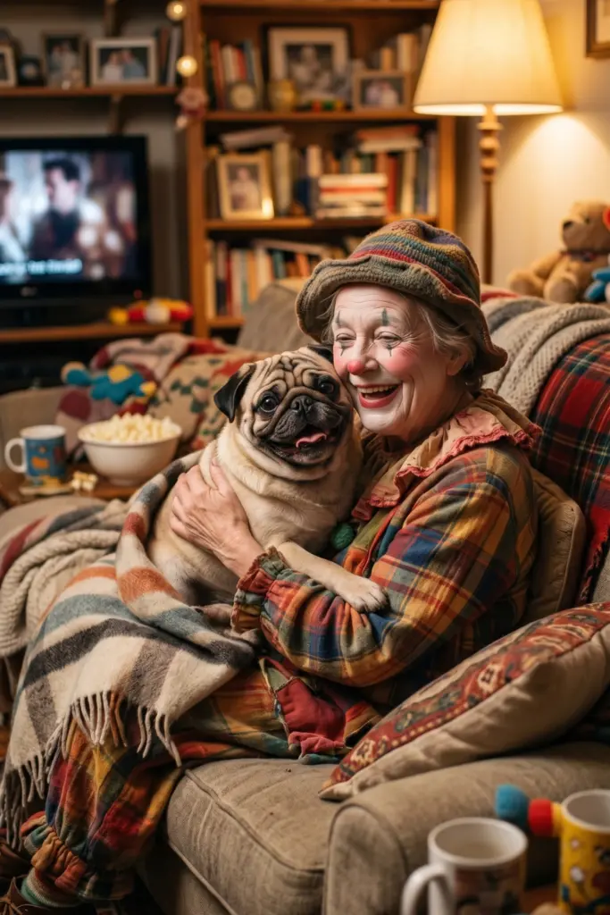 Cuddling -the -Pug