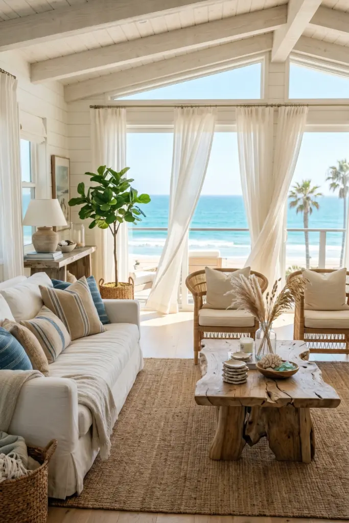 Designing -a -Living- Room- Beach- House