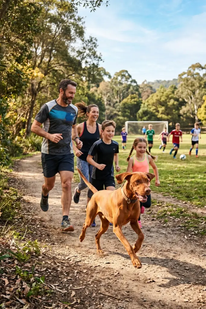 Exercising- the- Vizsla