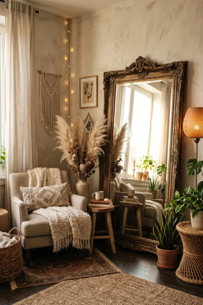 Hanging -a -Bohemian -mirror