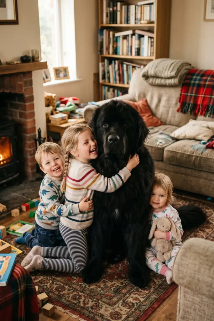 Hugging -the- Newfoundland