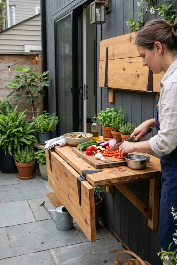 Installing- Fold-Down -Prep -Counters