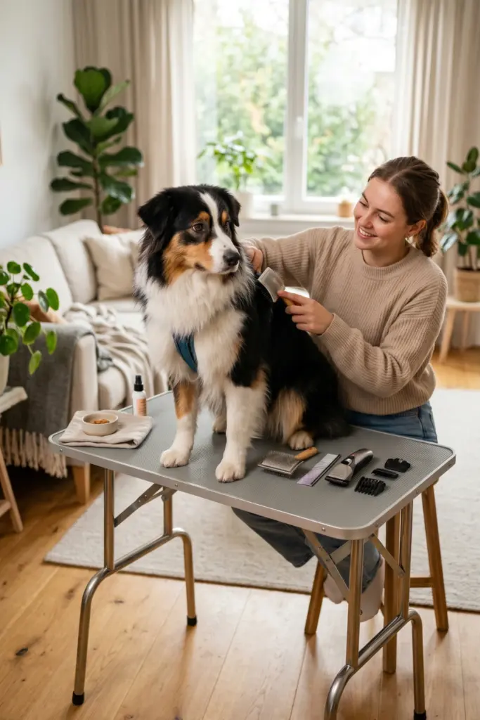 Setting -Up- a- Grooming -Table