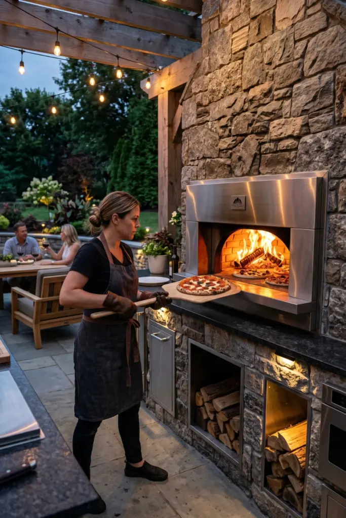 Showcasing -Built-In -Pizza -Ovens