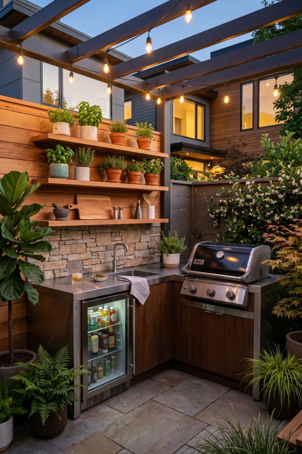 Stunning Small Outdoor Kitchen Ideas For Tiny Backyards
