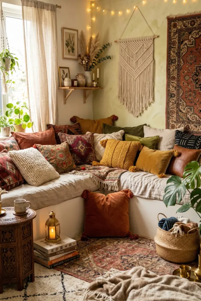 Tossing-Bohemian -pillows