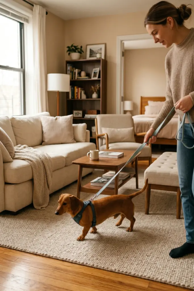 Walking -the -Dachshund