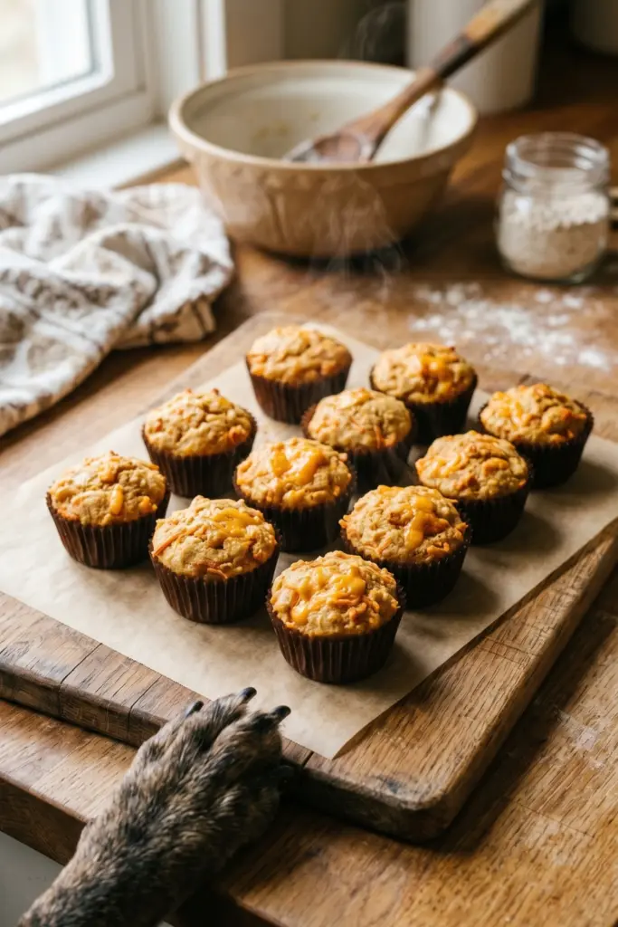Cheesy -Carrot- Mini -Muffins