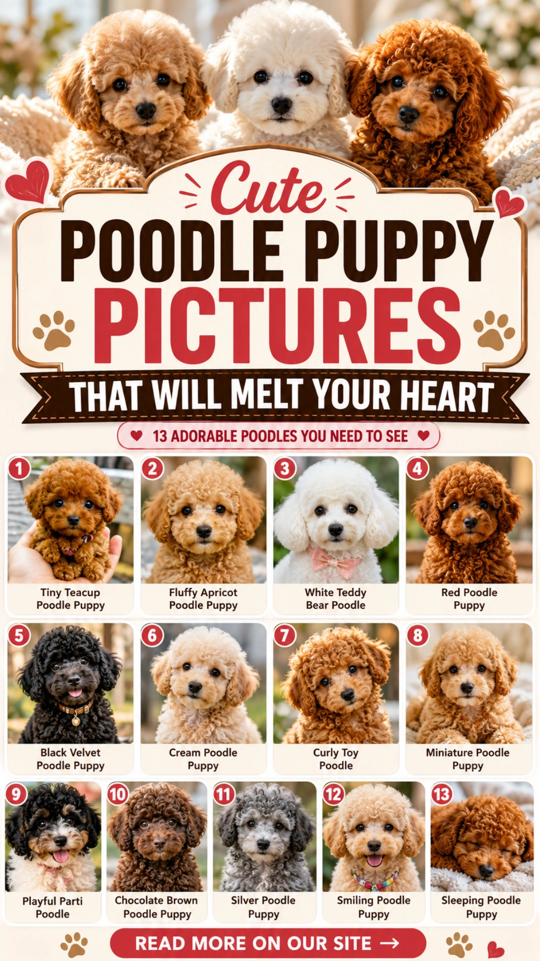 Cute Poodle Puppy Pictures That Will Melt Your Heart