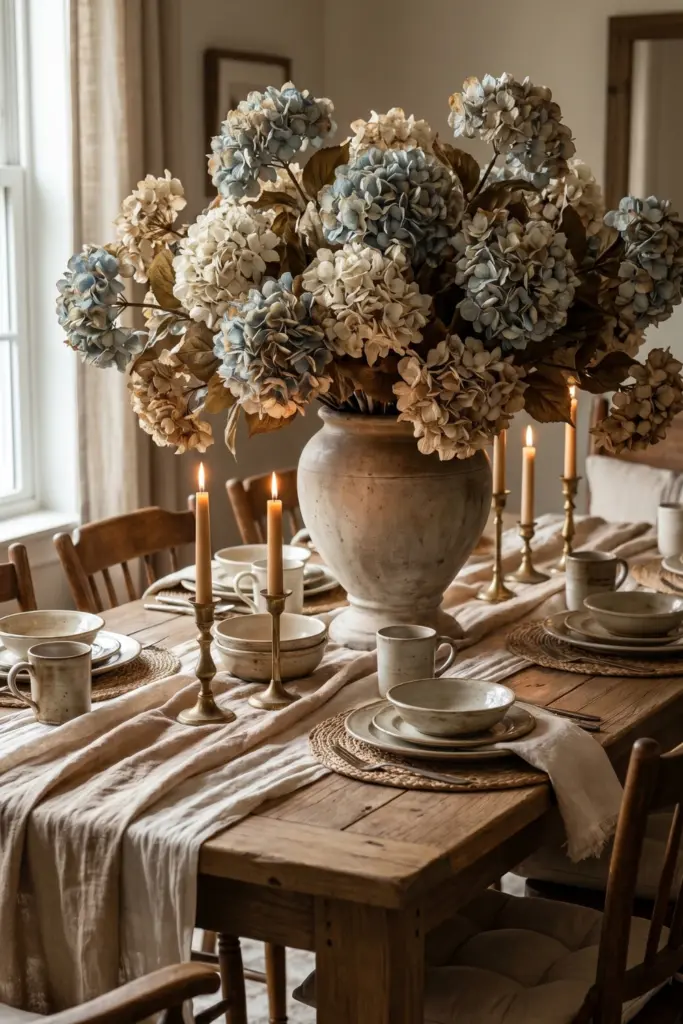 Dried-Look -Faux -Hydrangeas