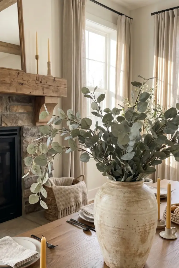 Dusty -Faux -Eucalyptus