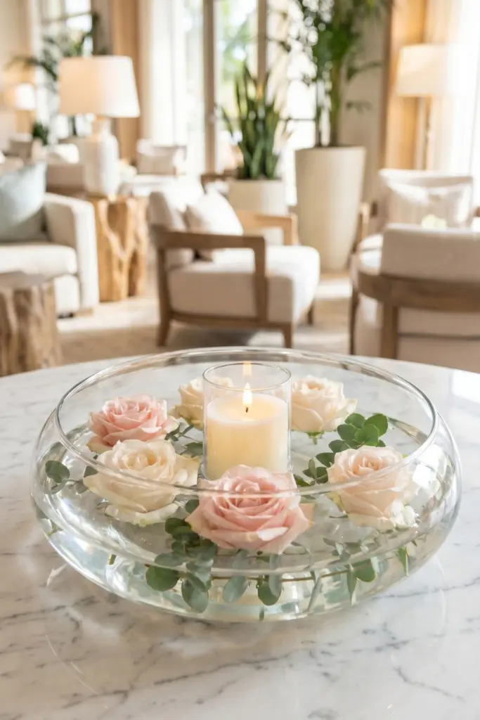 Floating -Floral -Bowls