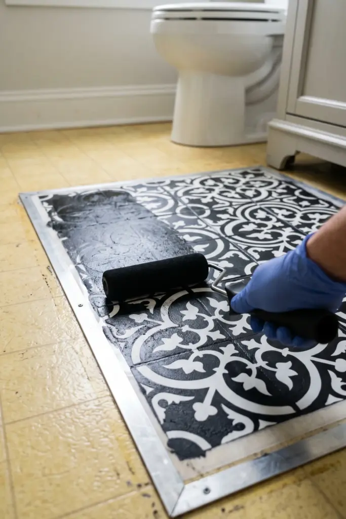 Painting -the -Linoleum
