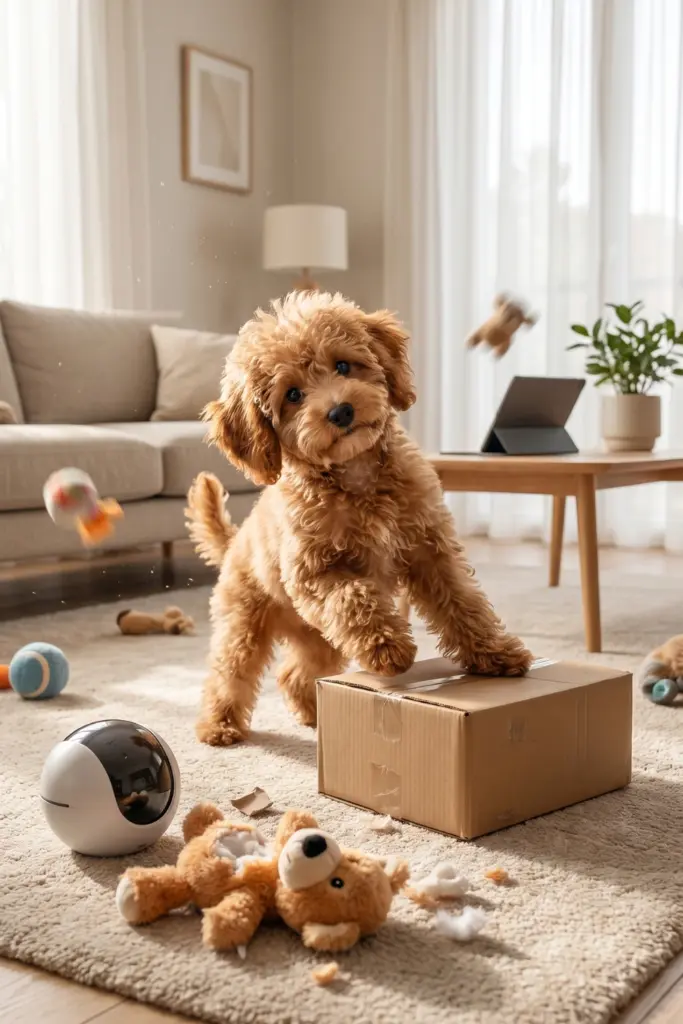Poodles -vs - Their -Favorite -Toys