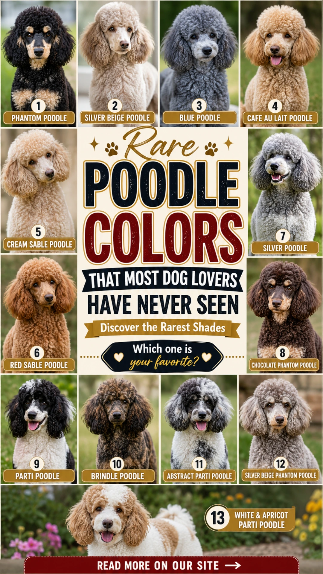 Rare Poodle Colors That Most Dog Lovers Have Never Seen