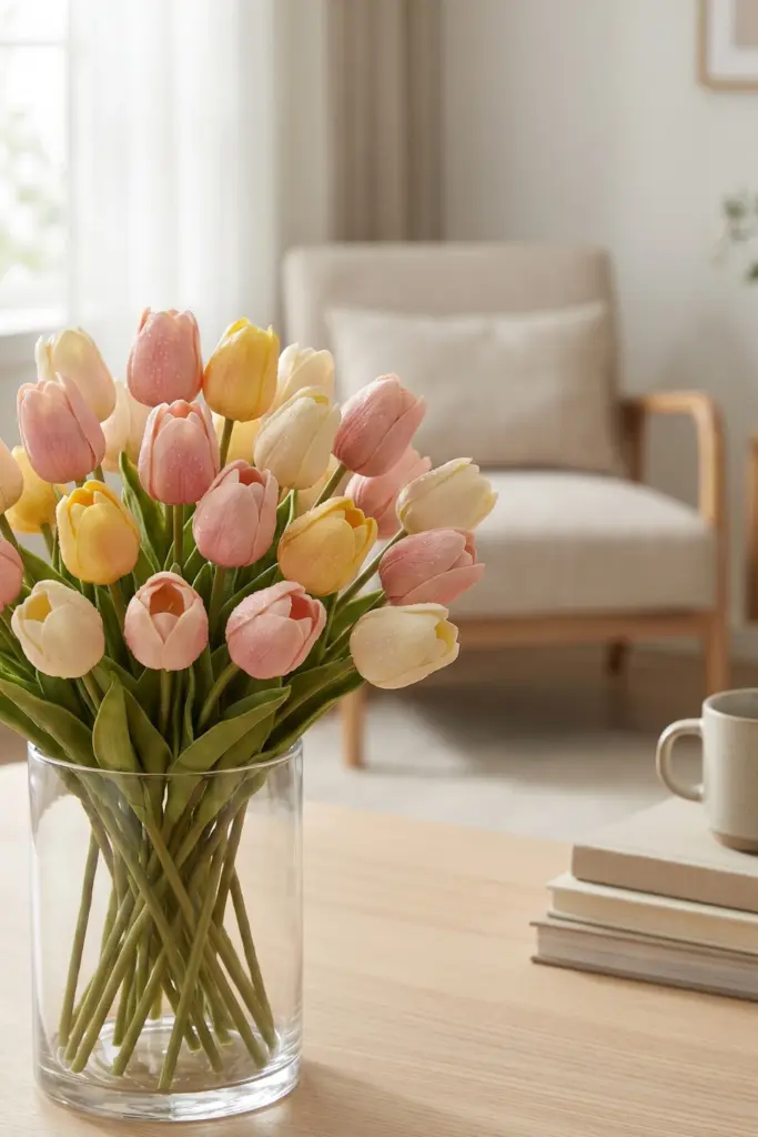 Real-Touch -PU -Tulips