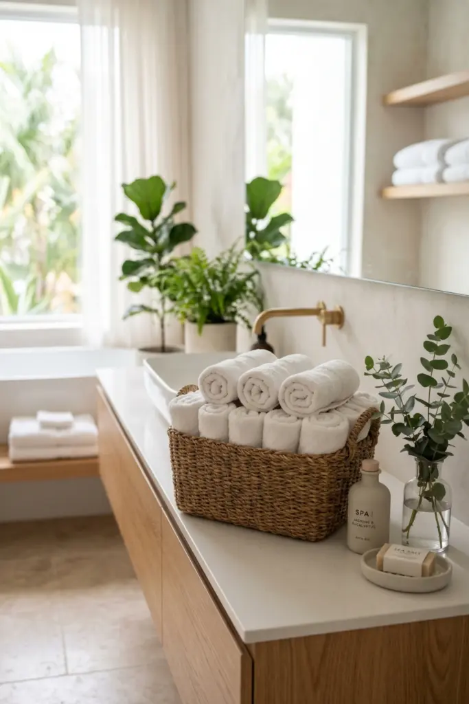 Rolling- the- Extra -Linens