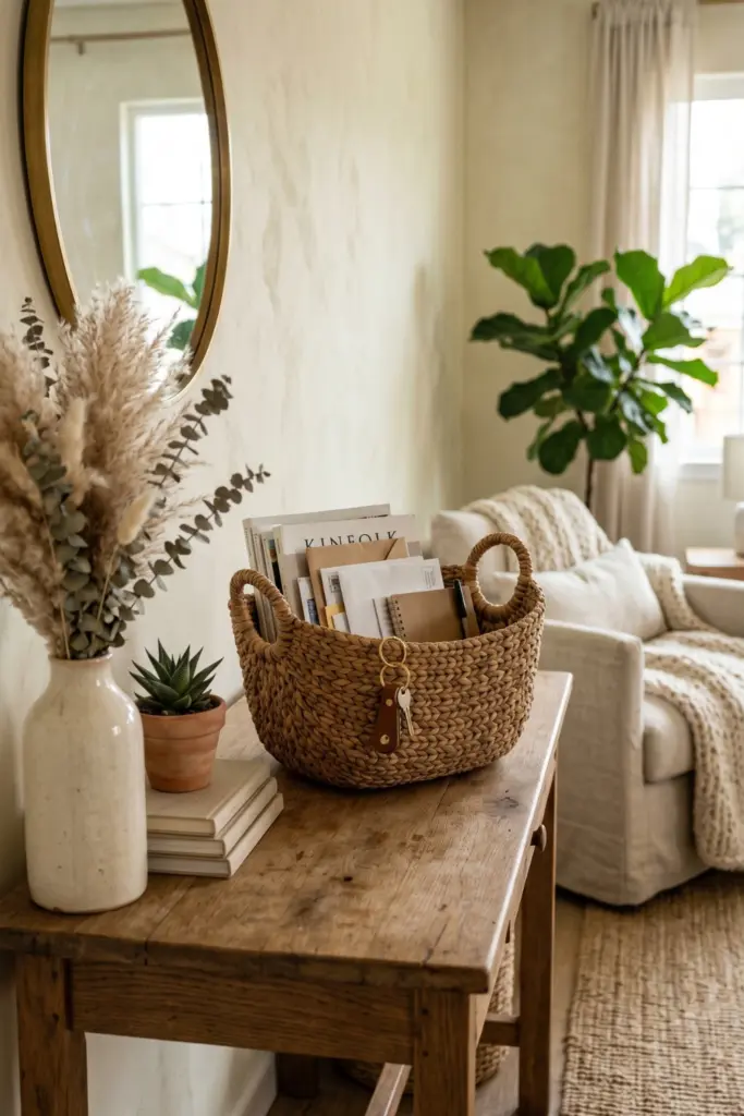 The -Woven- Rattan -Basket