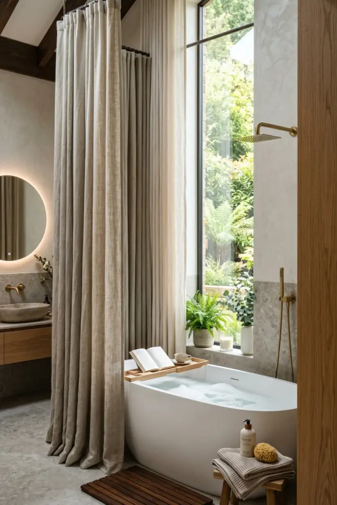 Upgrading -the- Shower -Curtain