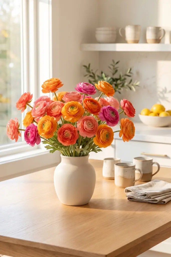 Whimsical -Faux -Ranunculus
