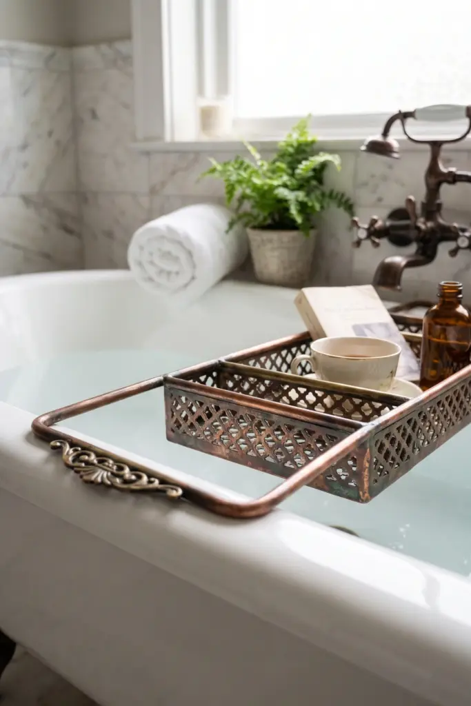 Copper- and -Aged- Brass -Latticework