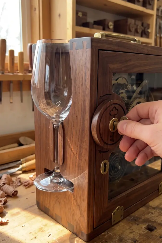 Lock-and-Key -Vintage- Wood- Slots
