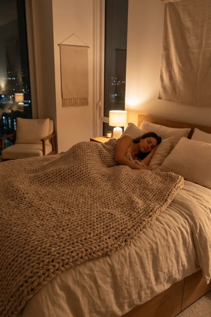 The -Anxiety-Crushing- Weighted -Blanket