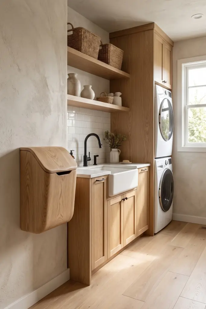Wabi-Sabi -Wooden -Lint- Bins