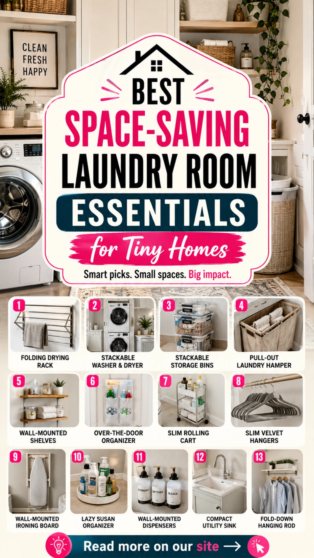 Best Space-Saving Laundry Room Essentials for Tiny Homes