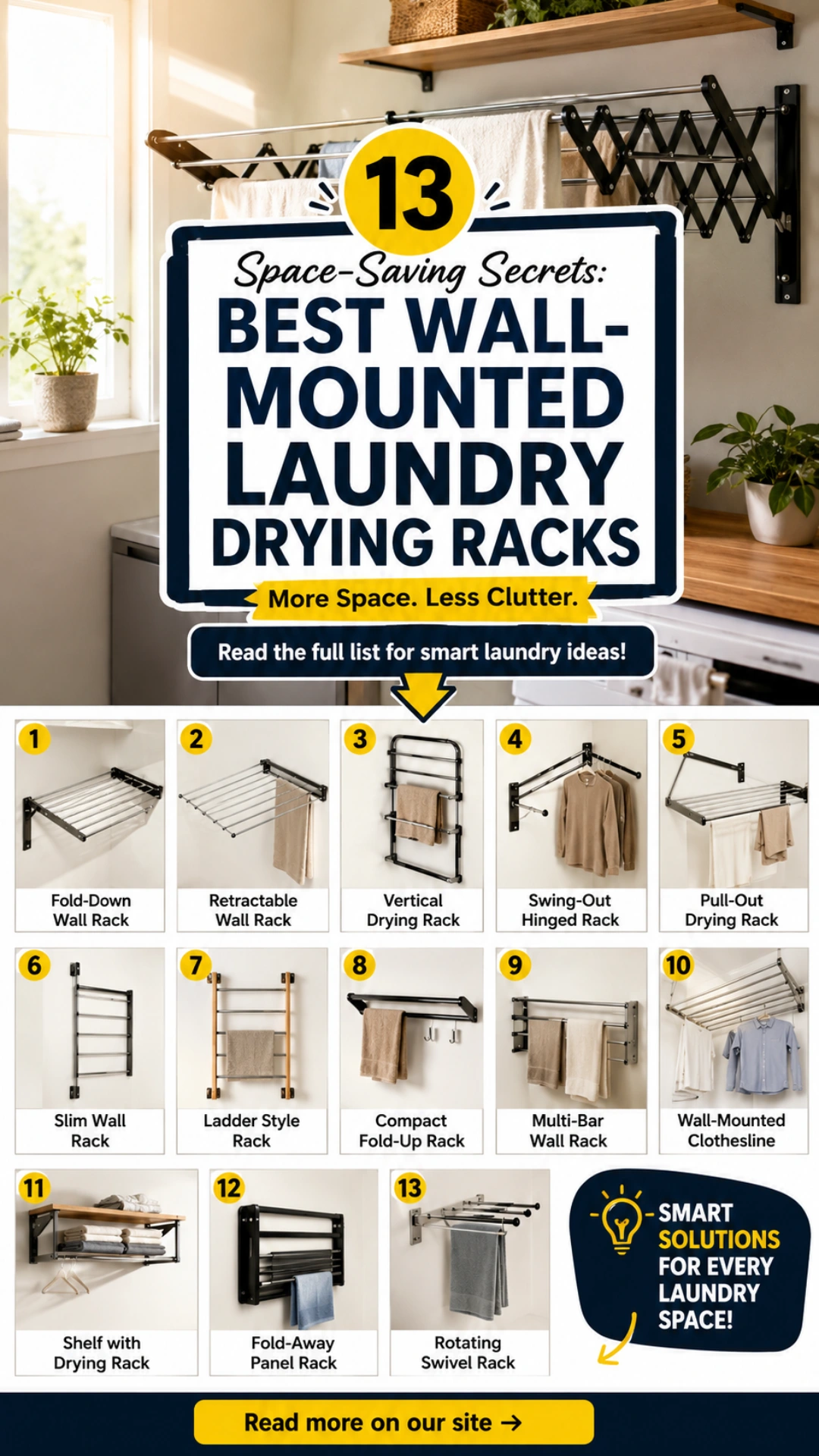 Space-Saving Secrets: Best Wall-Mounted Laundry Drying Racks for Small Homes