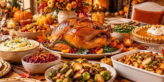 Thanksgiving ideas for a special fall celebration featuring festive table decor, seasonal dishes, cozy autumn colors, and welcoming holiday details.